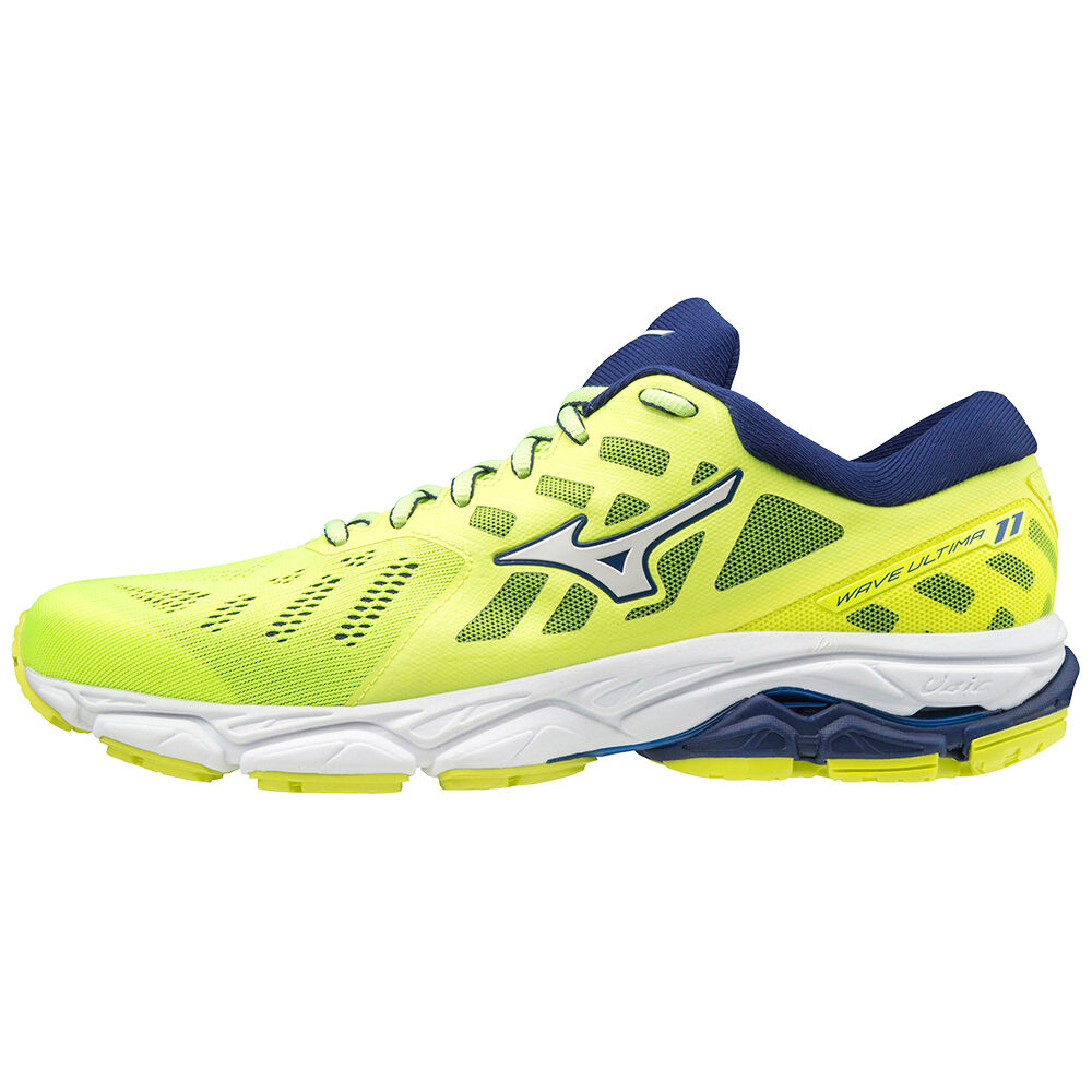 Mizuno Men's Wave Ultima 11 Running Shoes Yellow/White/Blue (J1GC190942-OXJ)